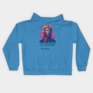 Isaac Newton Portrait Kids Hoodie